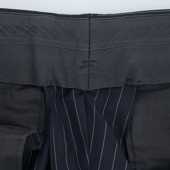 Leonard Logsdail Mens 38L Navy Blue Pinstripe 2 Piece Suit 31x31 Bespoke Style - Picture 13 of 16